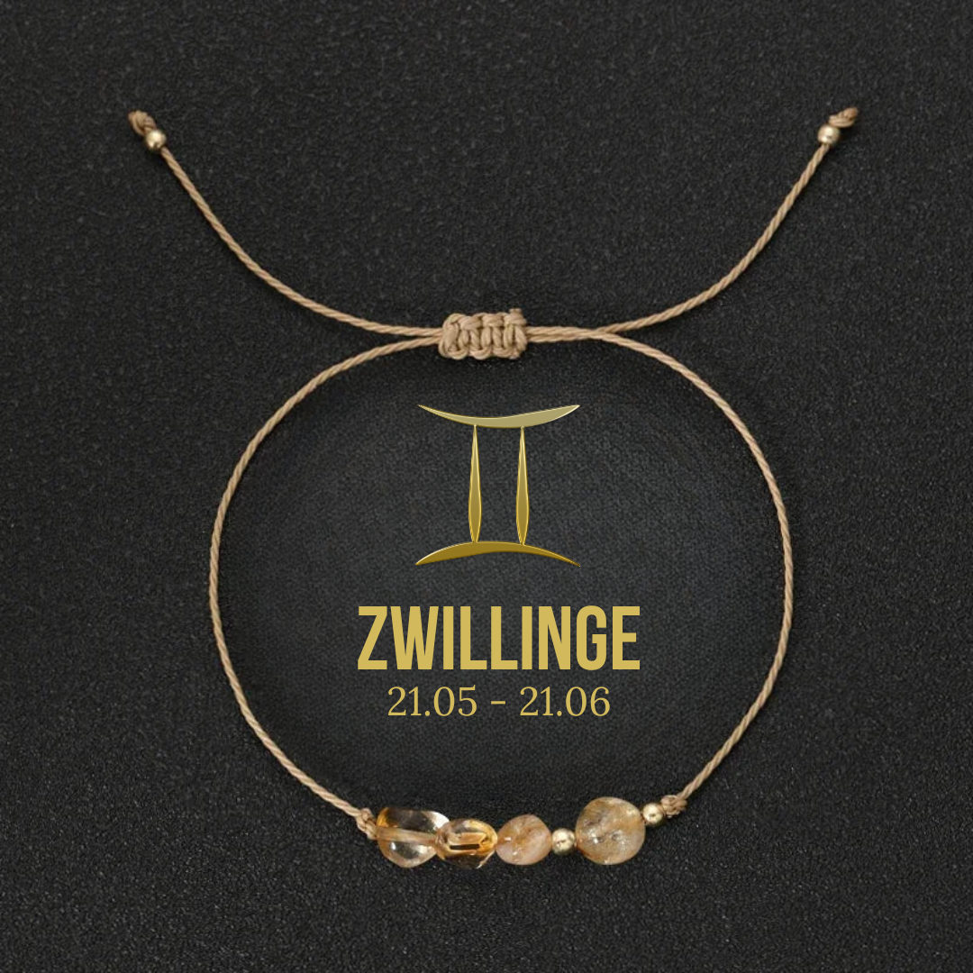 Zodiac Naturstein Armband