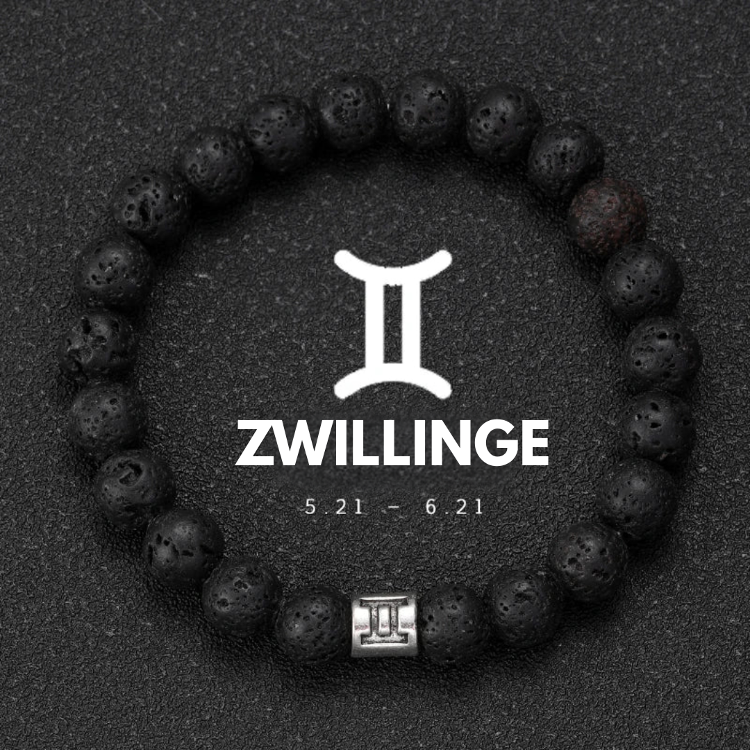 Zodiac Lava Armband