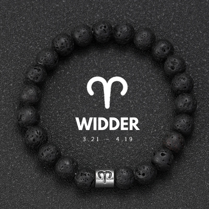 Zodiac Lava Armband