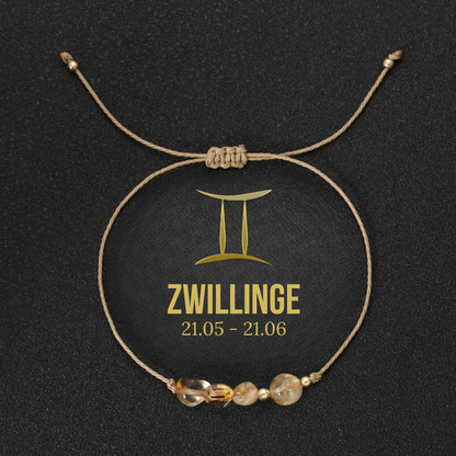 Zodiac Naturstein Armband