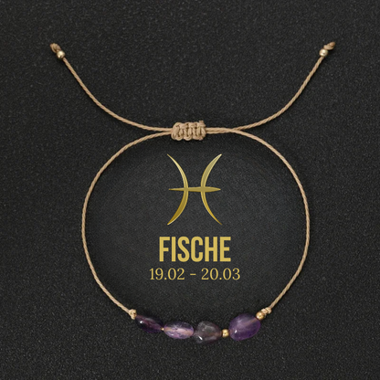 Zodiac Naturstein Armband