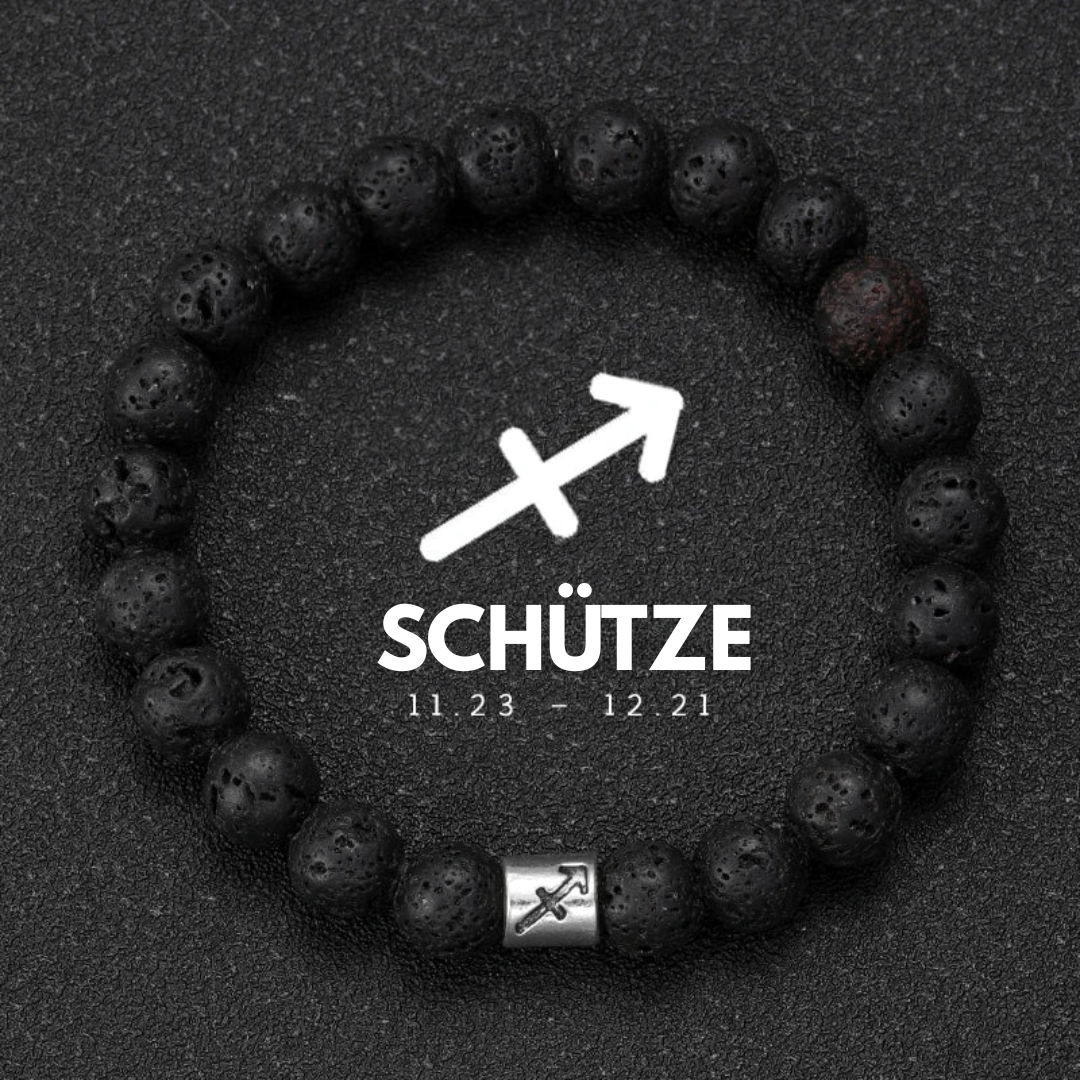 Zodiac Lava Armband
