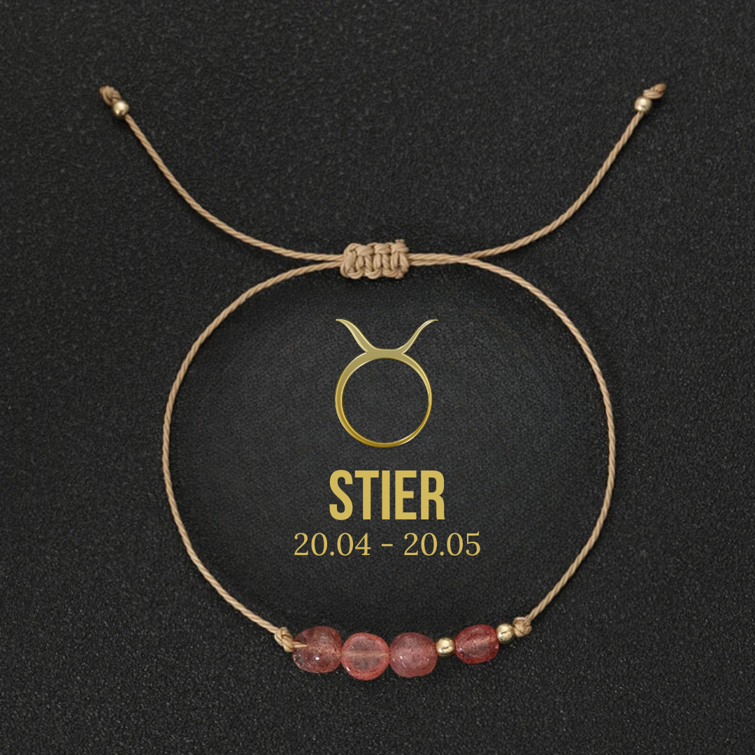 Zodiac Naturstein Armband