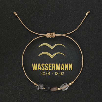 Zodiac Naturstein Armband