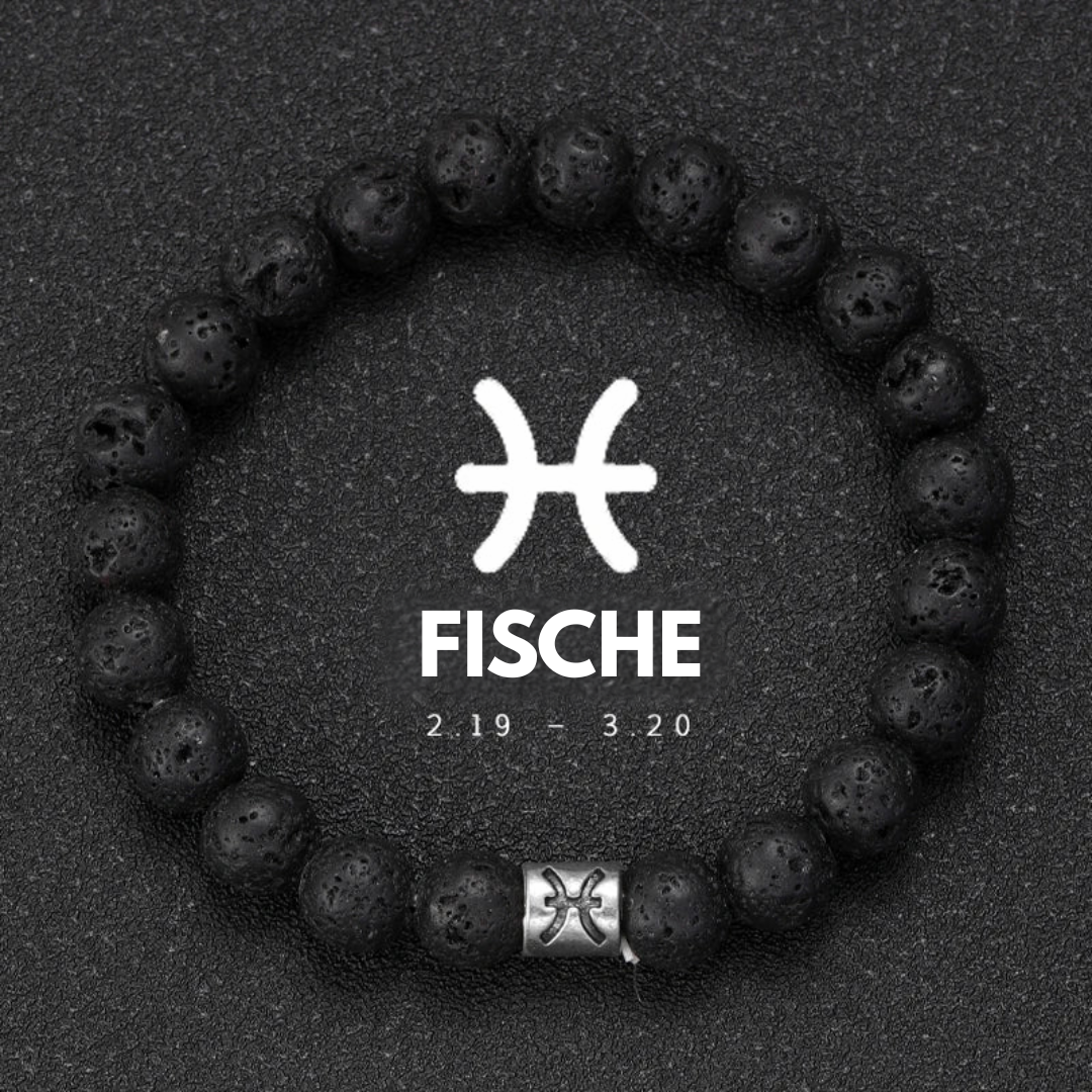Zodiac Lava Armband