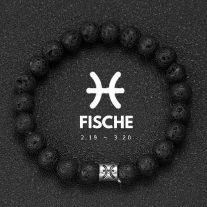 Zodiac Lava Armband