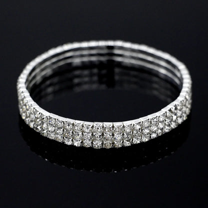 Beach Glow – Elastisches Fußarmband mit Strass