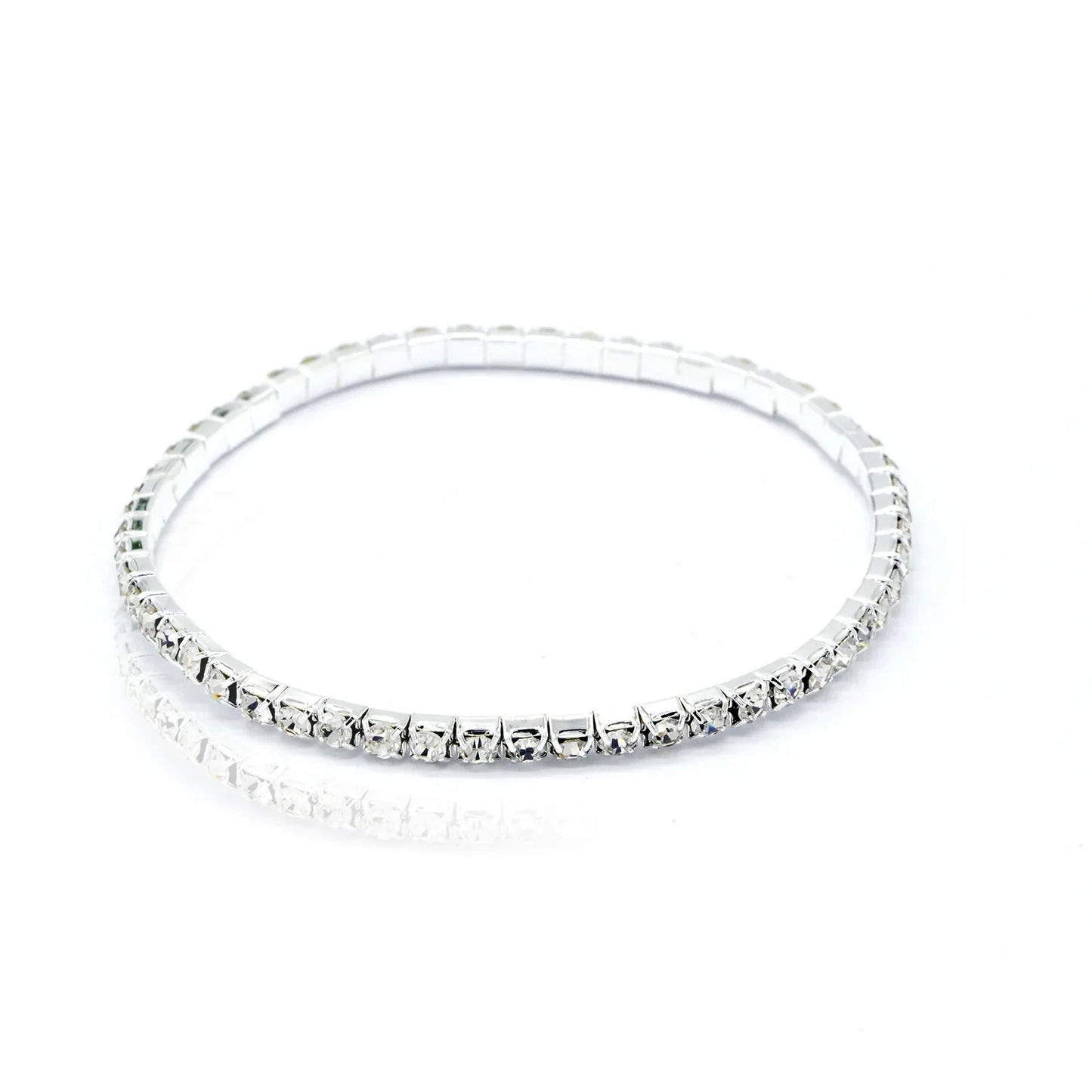 Beach Glow – Elastisches Fußarmband mit Strass