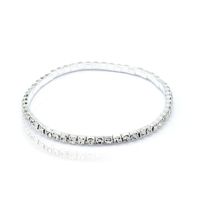 Beach Glow – Elastisches Fußarmband mit Strass