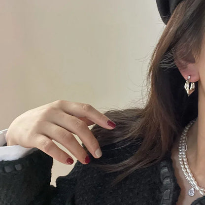 Design-Ohrringe – Unikat-Stil aus Sterling Silber