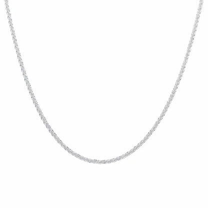 Elegante Kreuzhalskette – 925 Silber mit Zirkon