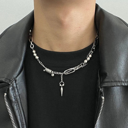Streetwear Halskette mit Metallspitze