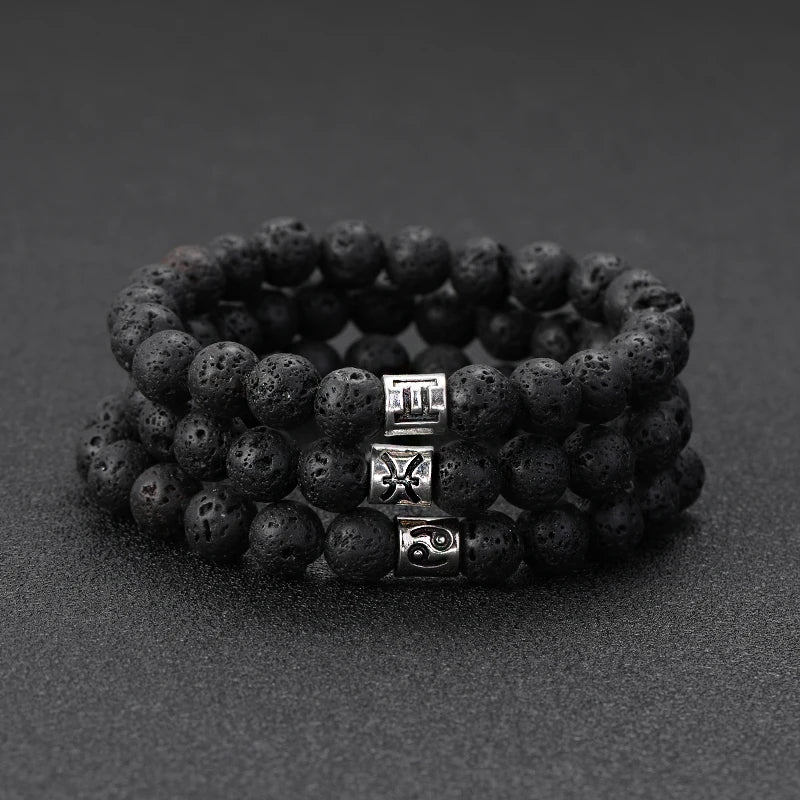 Zodiac Lava Armband