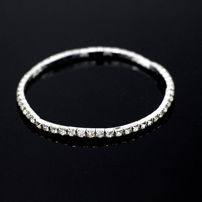 Beach Glow – Elastisches Fußarmband mit Strass