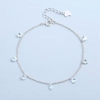 Damenarmband aus 925 Sterling Silber – Zirkon-Wassertropfen